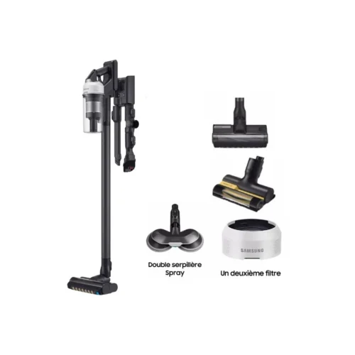 Aspirateur balai SAMSUNG Pack Jet 85 Pet + Double serpillière spray + 2ème filtre