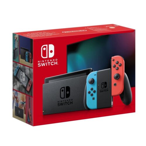Console Nintendo Switch avec paire de Joy-Con Rouge et Bleu Neon V2
