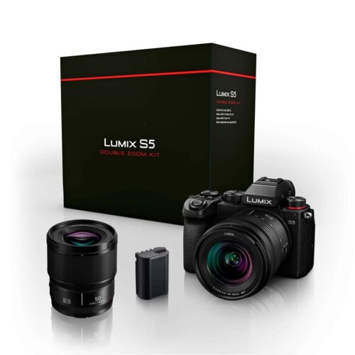 Pack Hybride Panasonic Lumix S5 + S 20-60mm f/3.5-5.6 + S 50mm f/1.8 + 2ème Batterie