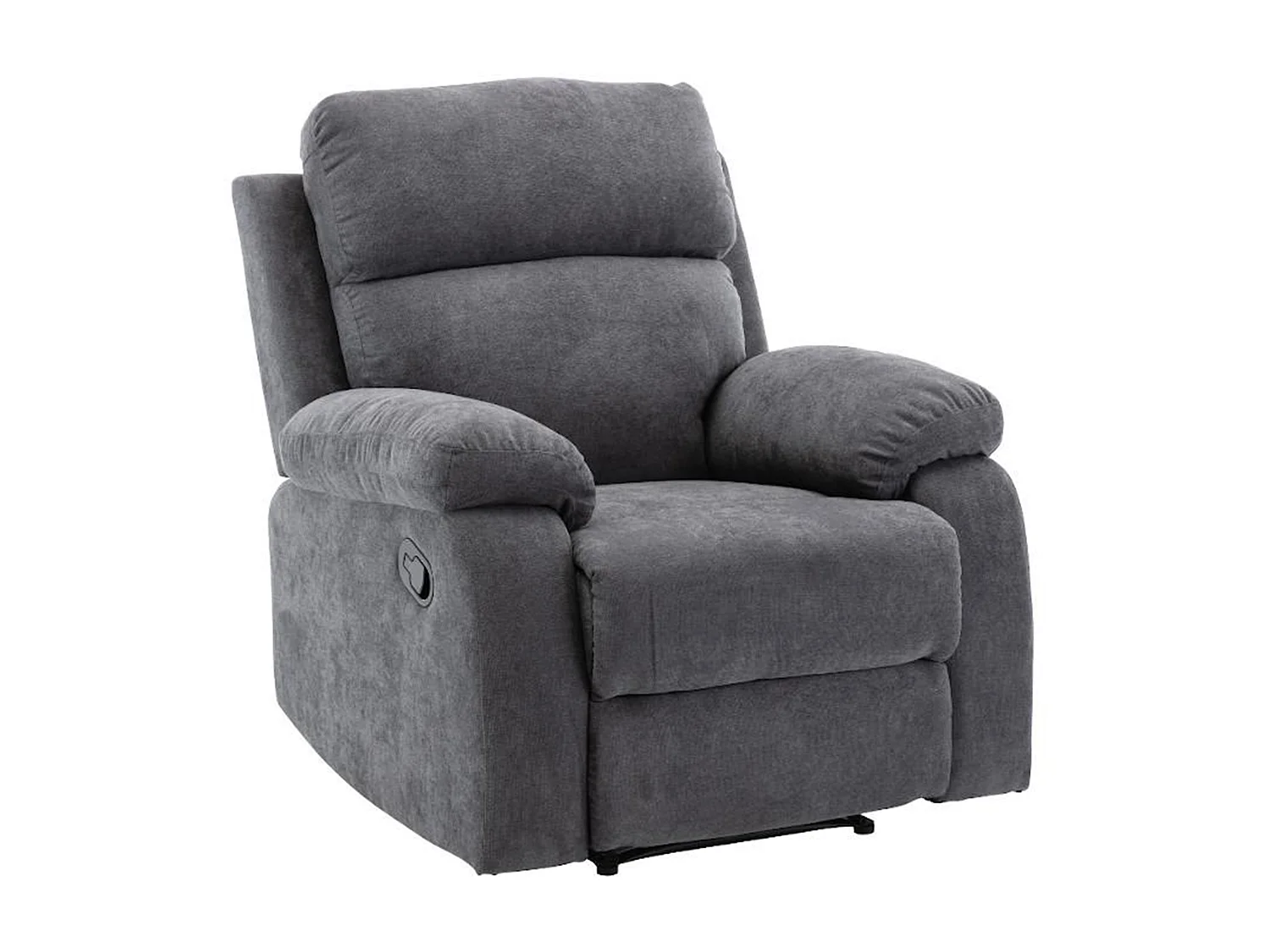 Fauteuil relax en tissu TOLZANO - Anthracite – Image 3